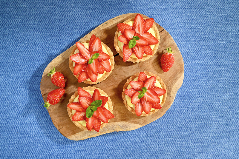 Tartelette fraises crème pâtissière