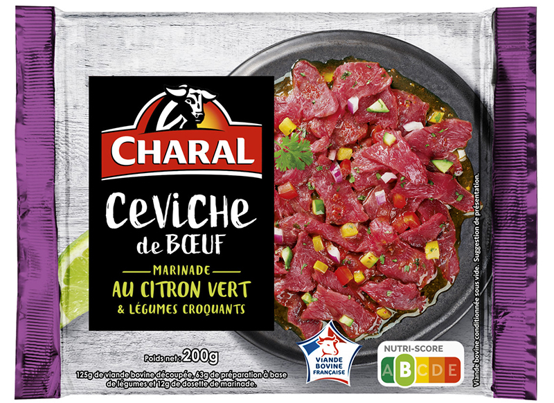 Ceviche de bœuf citron vert CHARAL