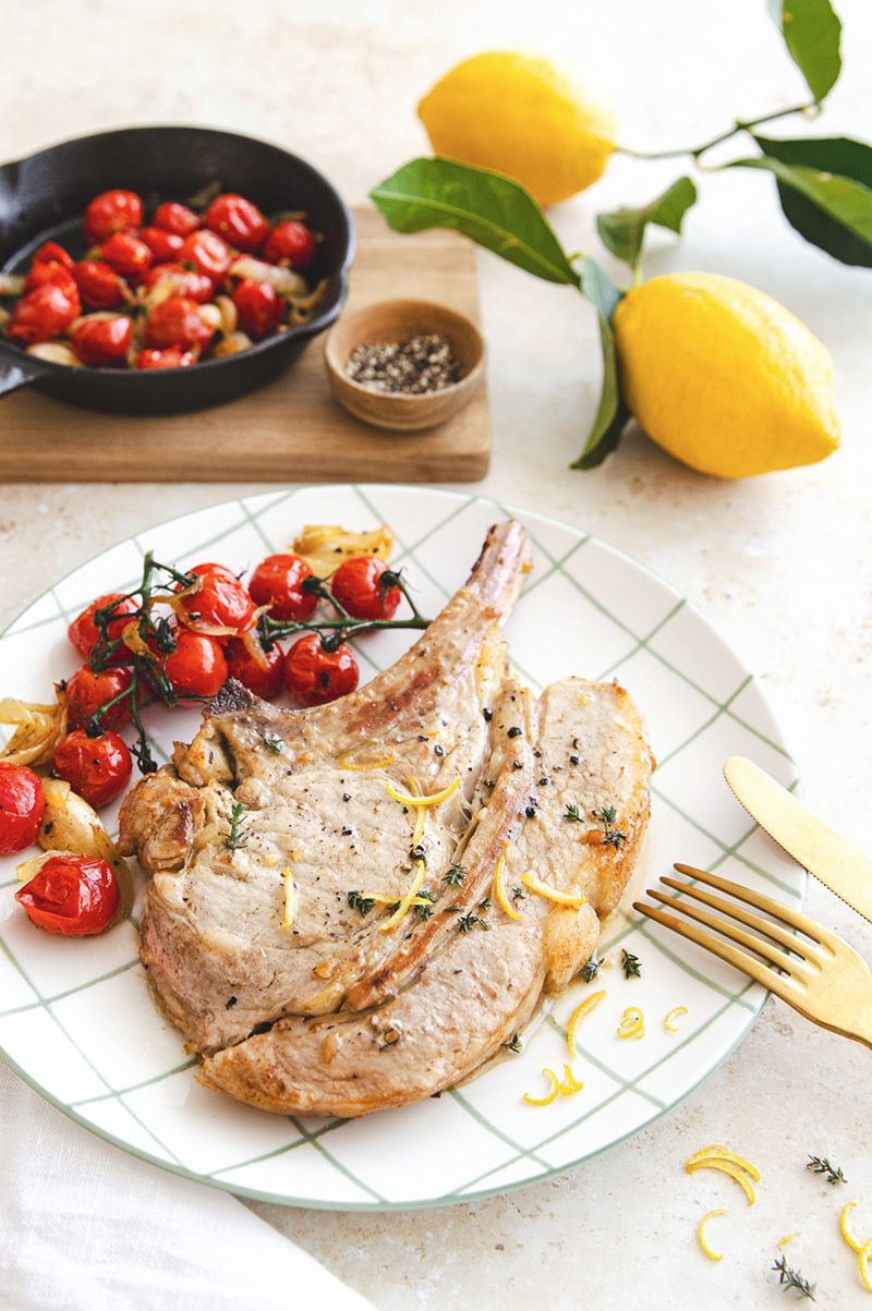 Côte de veau tomates