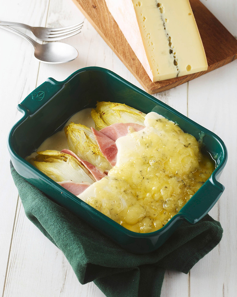 Gratin d’endives jambon et Morbier AOP