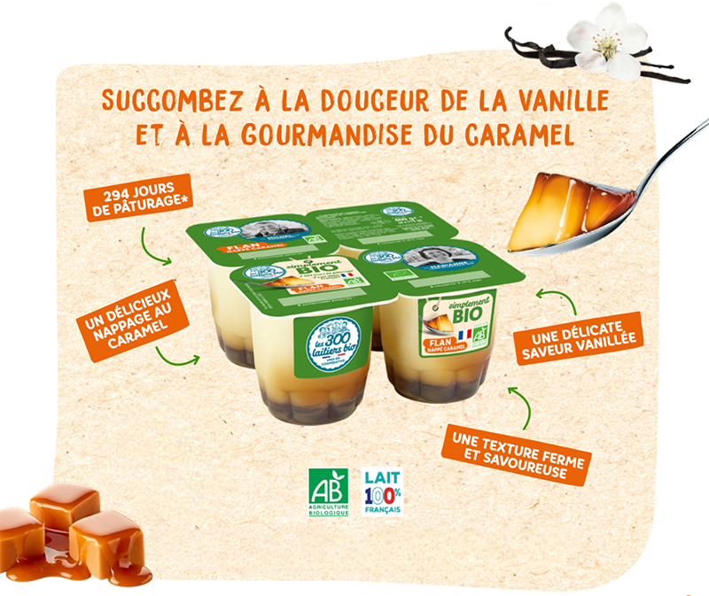 Simplement Bio Flan Nappé Caramel