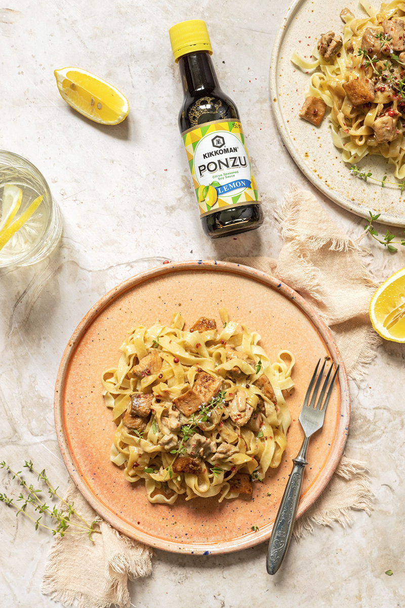 Tagliatelles à la truite sauce citronnée