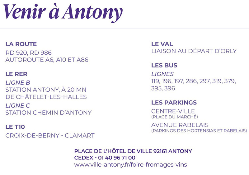 Foire aux Fromages et aux Vins d’Antony