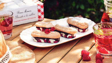 Barres chocolat framboises biscuits à la cuillère Bonne Maman®