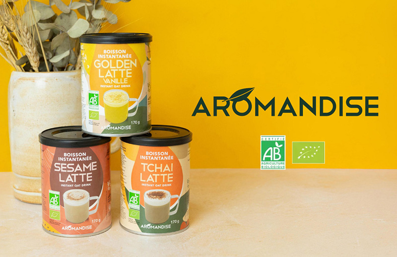 AROMANDISE : nouvelles boissons instantanées Bio
