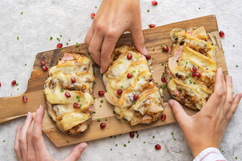 Bruschettas Maroilles AOP
