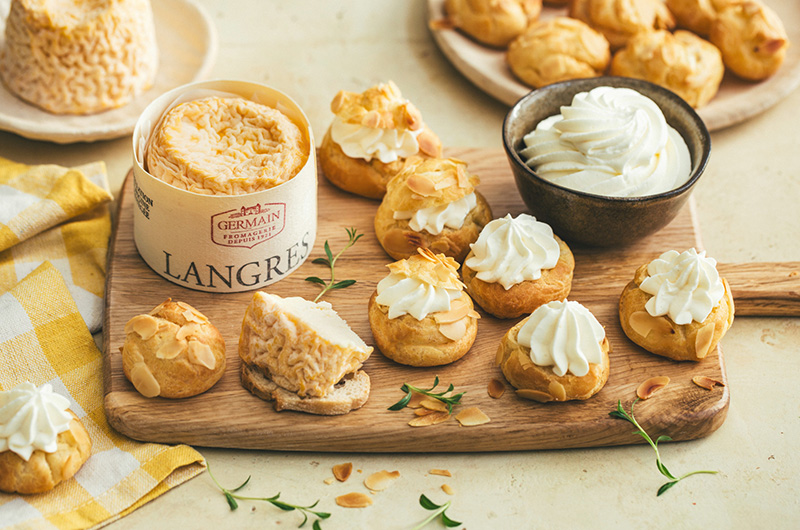 Gougères fourrées chantilly Langres AOP