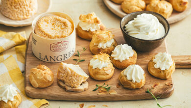Gougères fourrées chantilly Langres AOP
