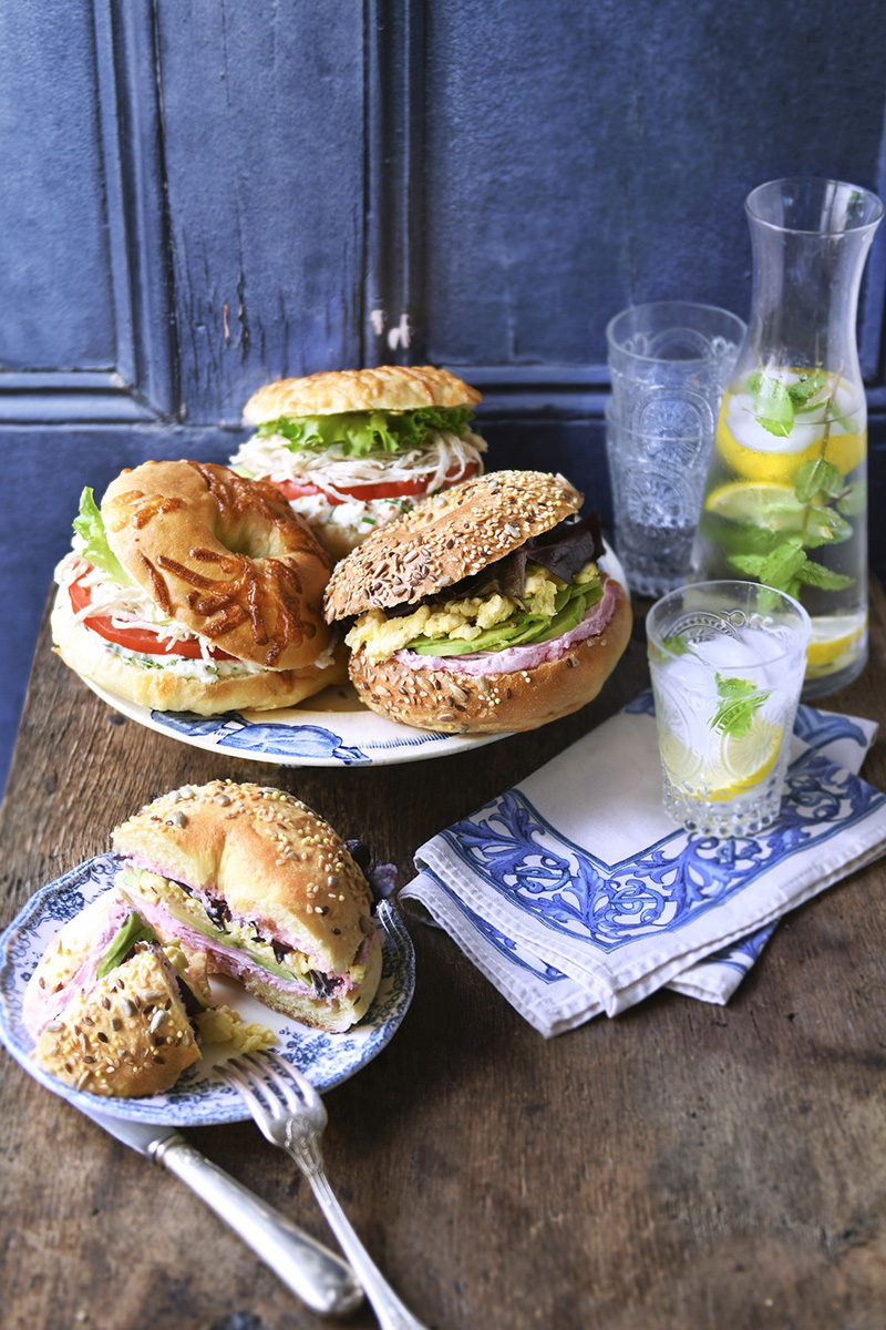 Bagels fermier végétarien