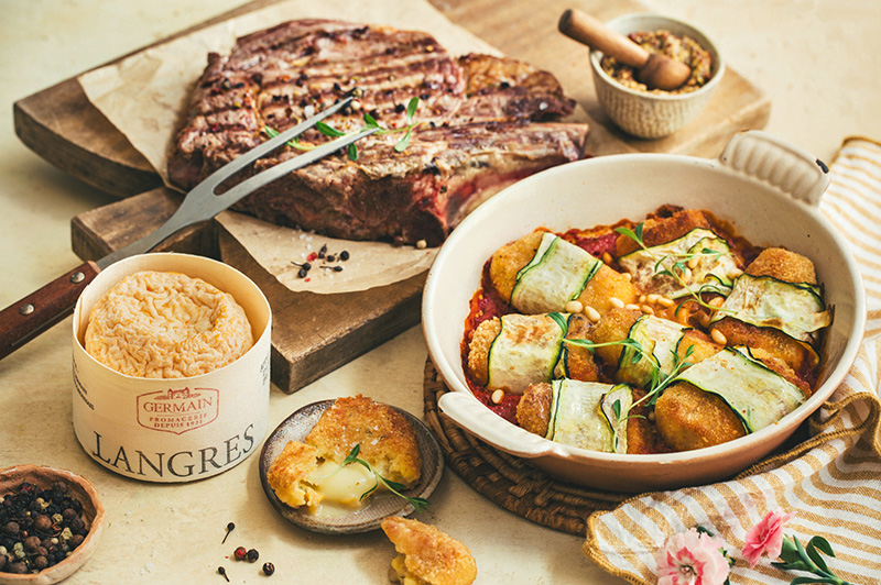 Côte de bœuf involtinis de courgettes Langres AOP