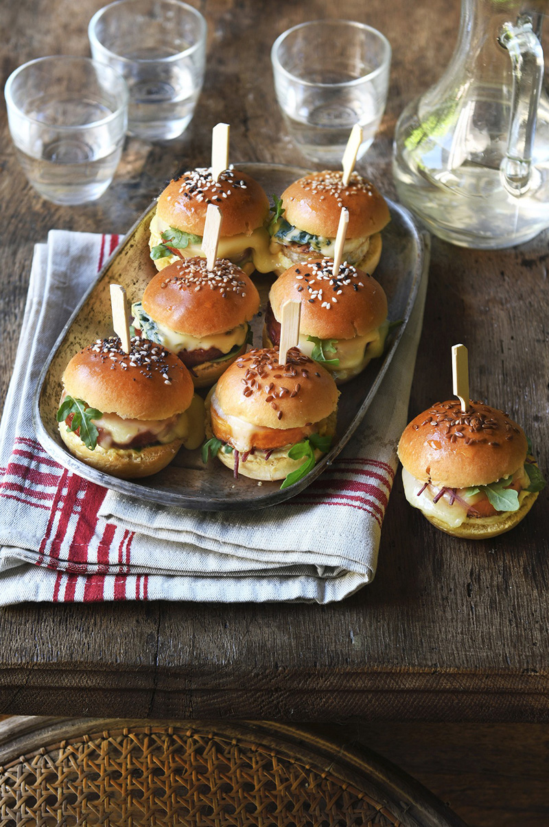 Duo mini burgers