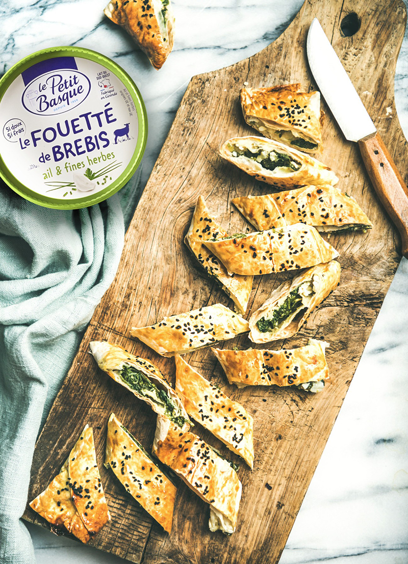 Feuilleté épinard fromage frais
