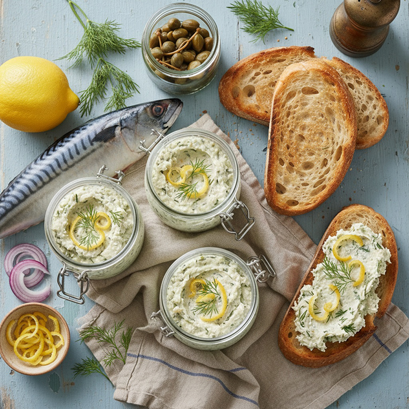 Rillettes de maquereaux citron à l’aneth