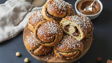 Tourbillons briochés praliné croustillant