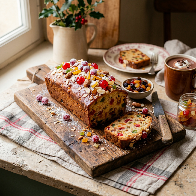 Cake moelleux fruits confits