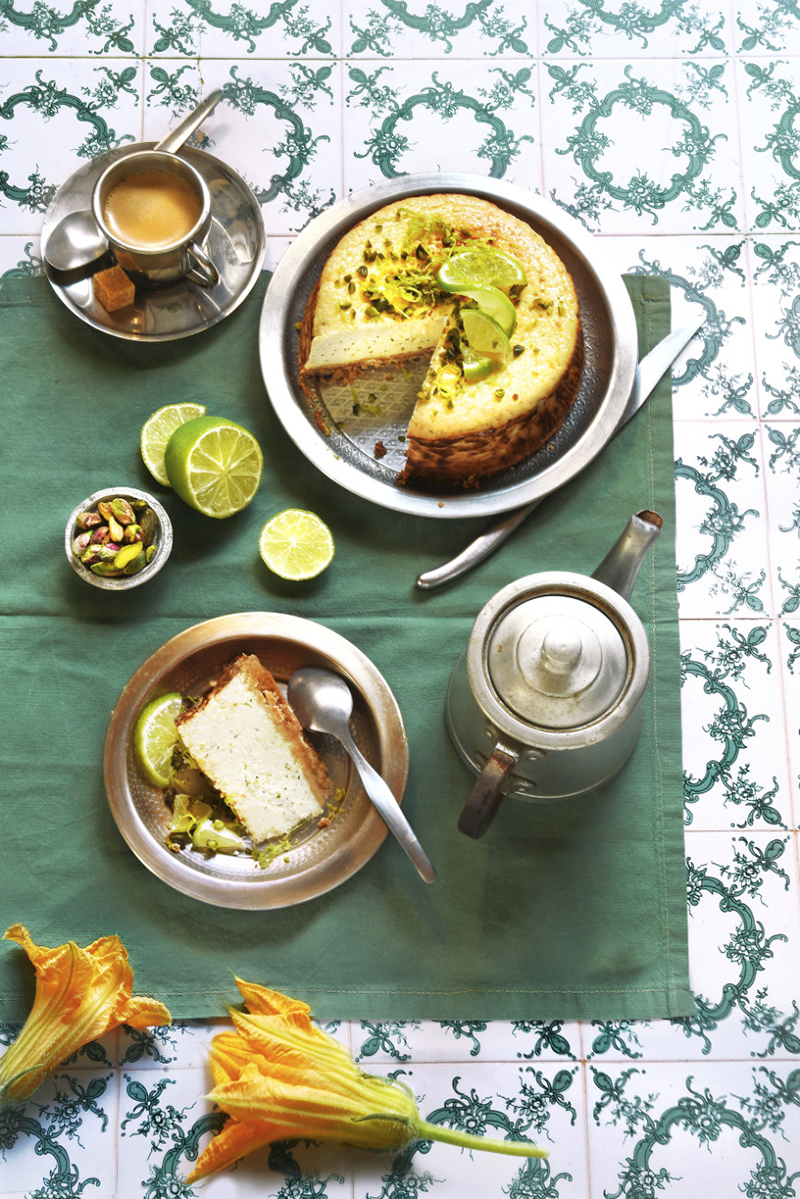 Cheesecake courgette citron