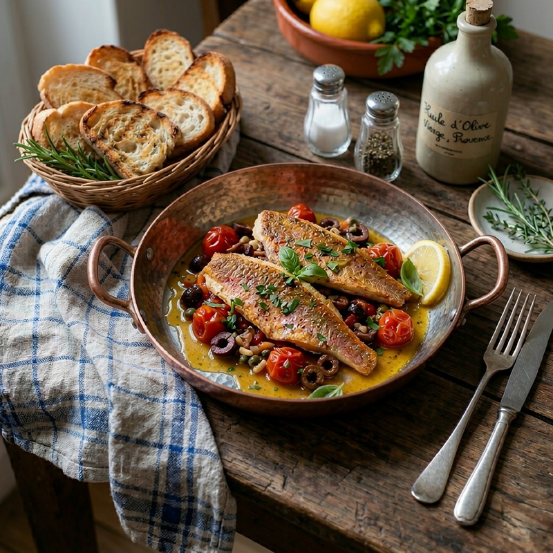 Filets de rouget à la niçoise