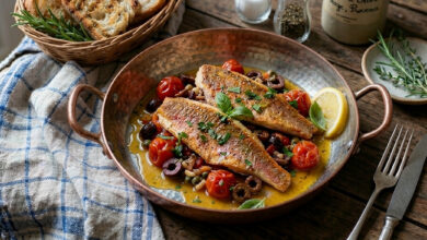 Filets de rouget à la niçoise