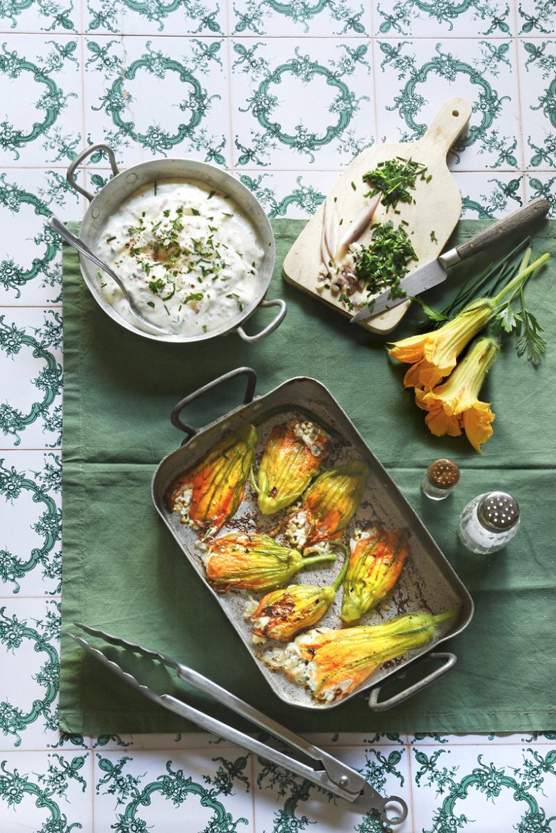 Fleurs de courgettes farcies Brocciu