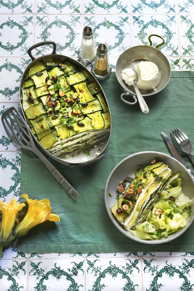 Lasagnes courgettes faisselle