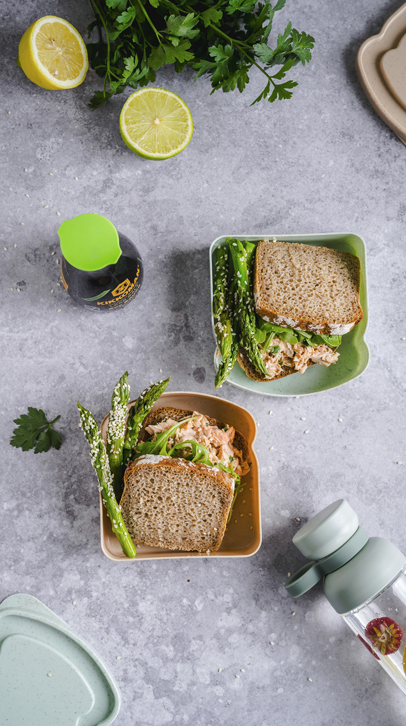 Sandwich rillettes de saumon