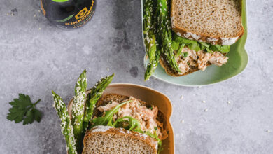 Sandwich rillettes de saumon