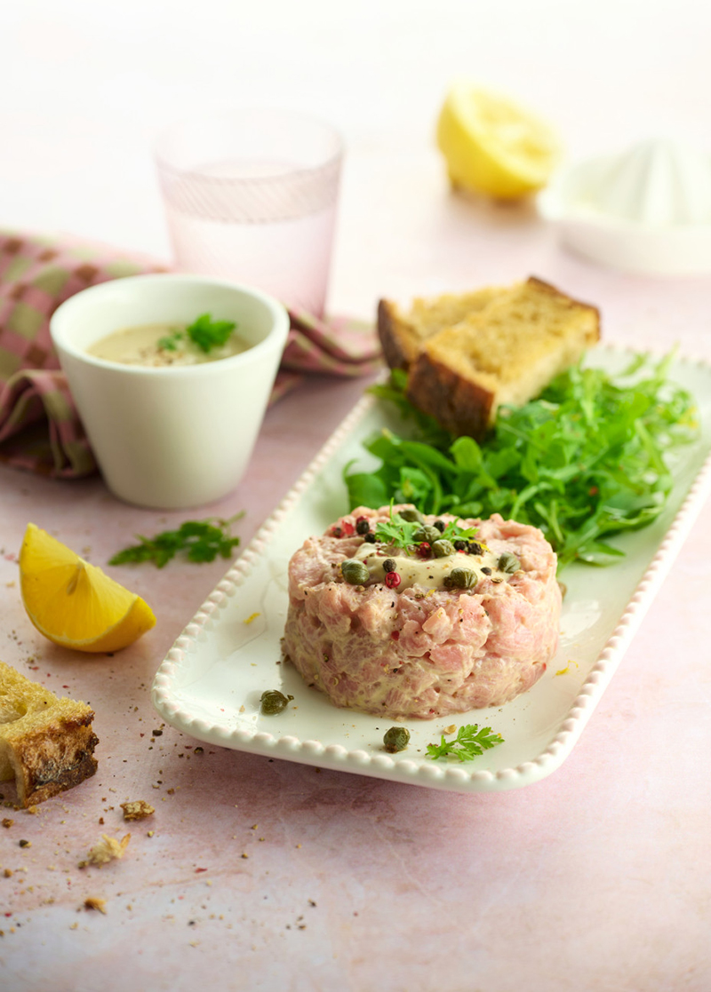 Tartare de veau façon Vitello Tonnato
