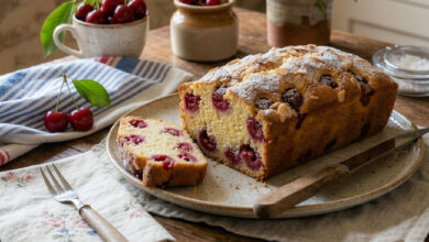 Cake cerises et amandes