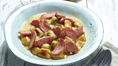 Gnocchis Saucisse de Morteau IGP, Comté AOP vin jaune