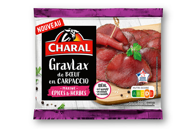 Gravlax de boeuf en Carpaccio