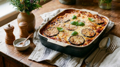 Moussaka pommes de terre aubergines