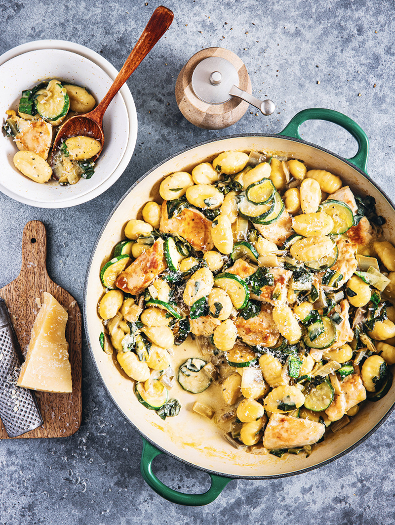 One pot gnocchi, poulet légumes