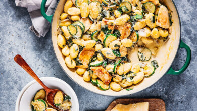 One pot gnocchi, poulet légumes