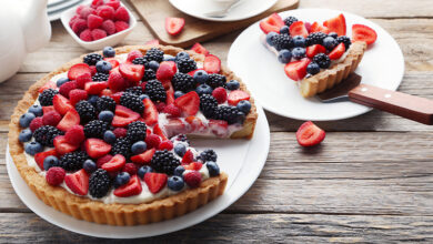 Tarte fruits rouges & crème légère fromage blanc