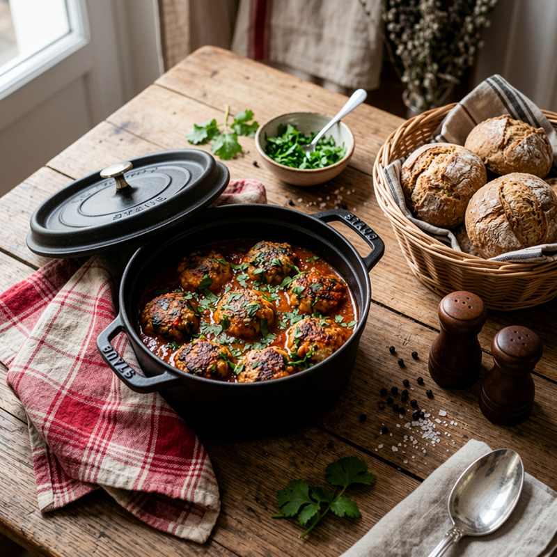 Boulettes lieu noir épices