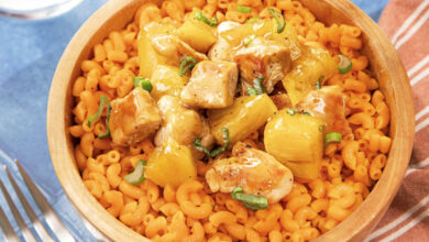 Poulet ananas – Coquillettes Spicy