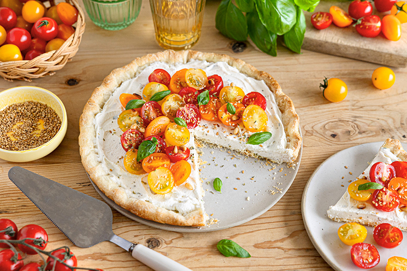 Tarte fraîche tomates Skyr Nature