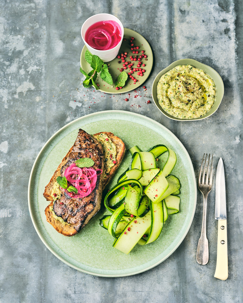 Tranches de foie de veau snackées